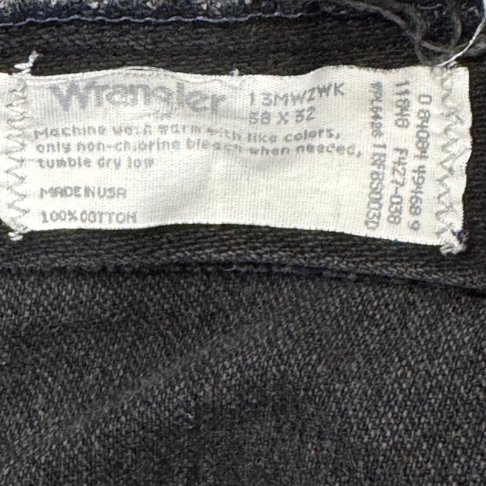 Vintage Wrangler Jeans Mens 38x32 13MWZWK Made In USA 90s Denim Western Straight - Picture 3 of 16
